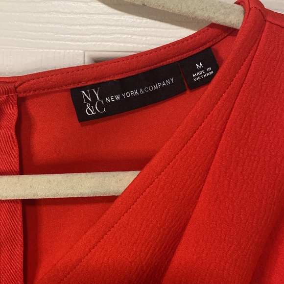 New York & Company Orange Sheath Dress | Size: Medium - Picture 2 of 15